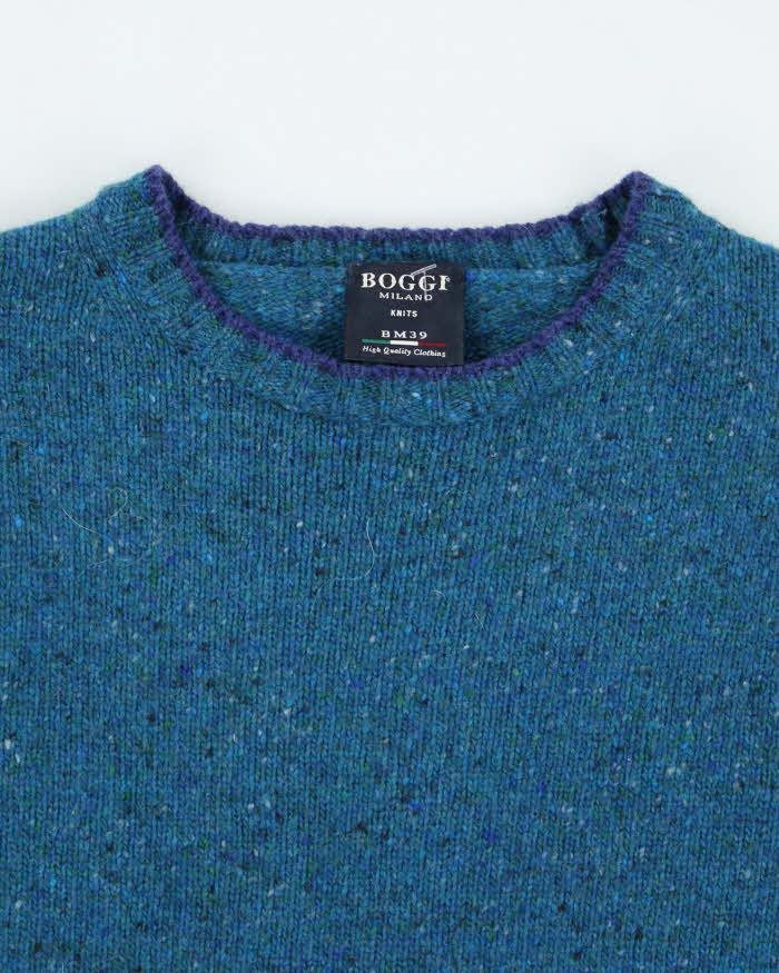 Vintage Boggi Milano Speckled Wool Blend Knit Jumper - M