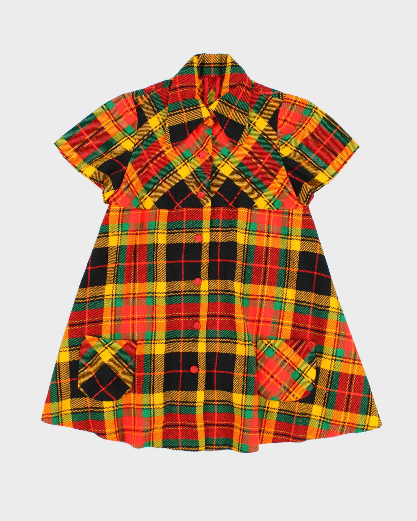 Children's Vintage Checked Dress Rokit