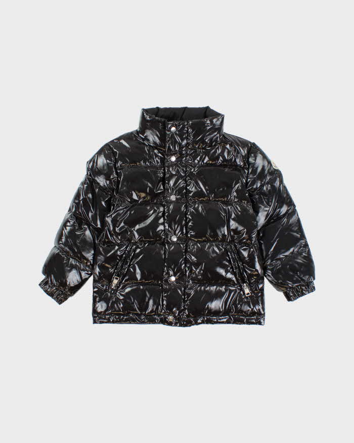 Moncler Enfant Raie Patent Puffer Jacket - 5 Years