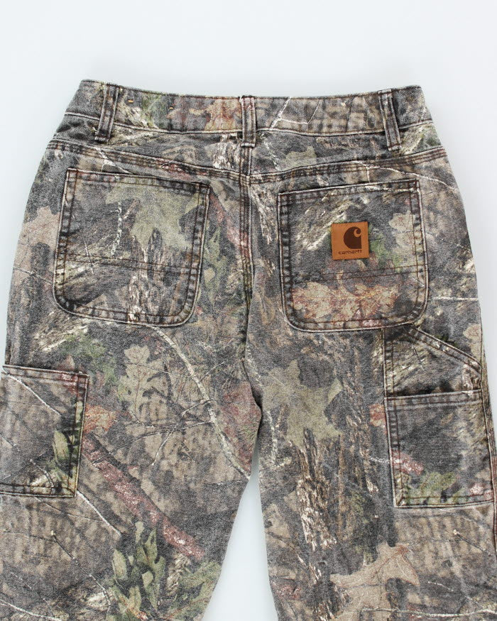 Vintage Carhartt Real Tree Camo Single Knee Carpenter Trousers - W24 L24