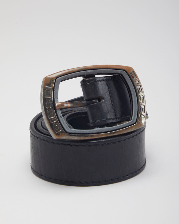 Vintage Diesel Leather Belt W35 W40 Rokit