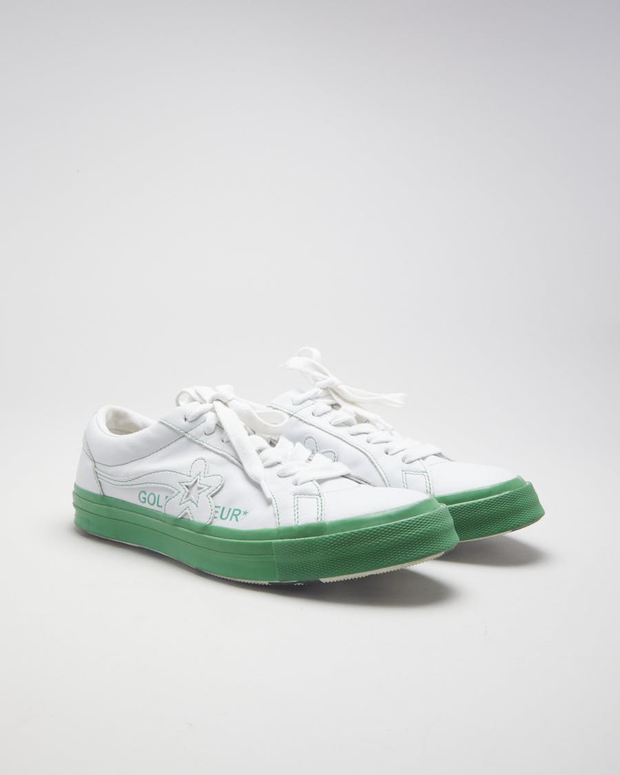 Converse x GOLF le FLEUR* One Star White Green Sneakers EUR 43