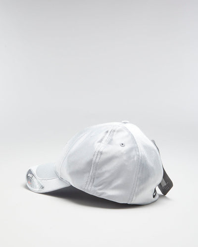 00s Y2K Nike Silver Stretch Fitted Cap - One Size