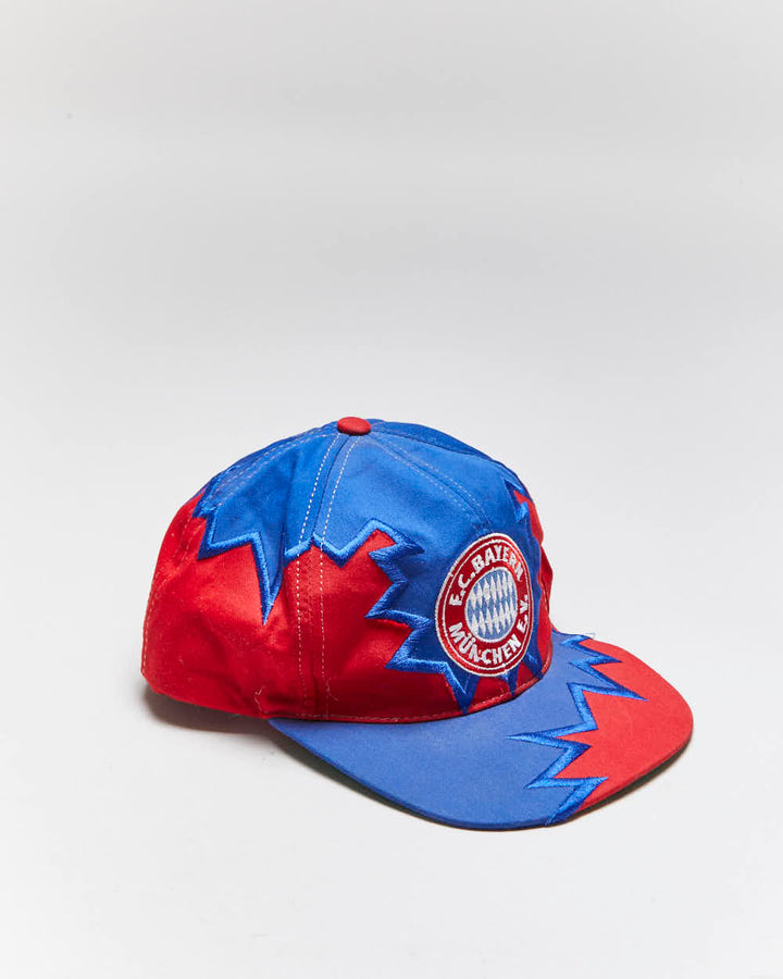 Vintage Bayern Munich FC Embroidered Logo Snapback Cap - OS