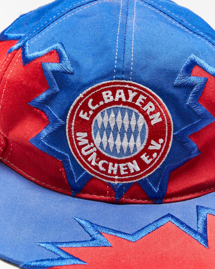 Vintage Bayern Munich FC Embroidered Logo Snapback Cap - OS