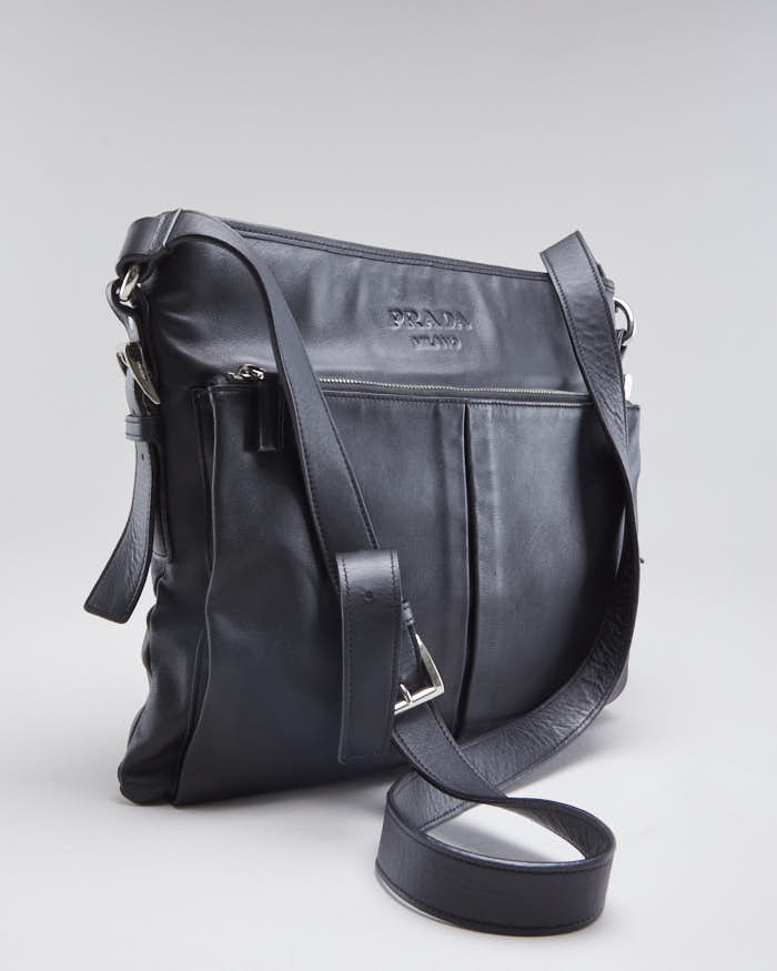 Mens Leather Prada Cross Body Bag - Main Image