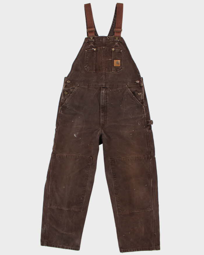Mens Brown Carhartt Dungarees - L – Rokit