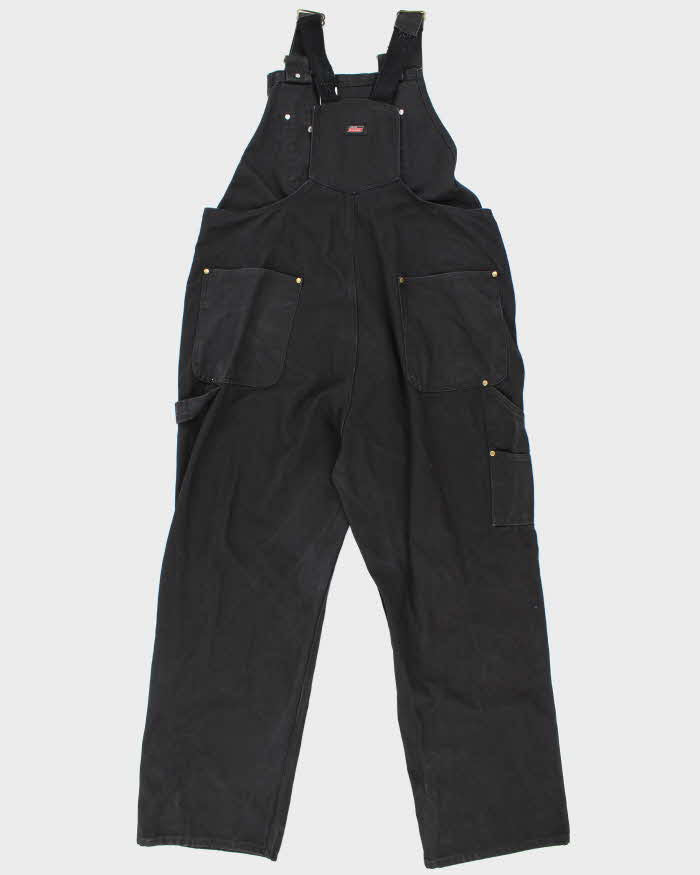 Vintage Genuine Dickies Black Workwear Dungarees - W40 L31