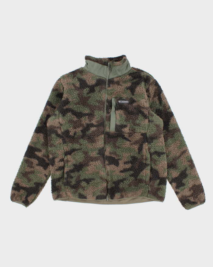 Men's Camouflage Columbia Zip Up Fleece - XL