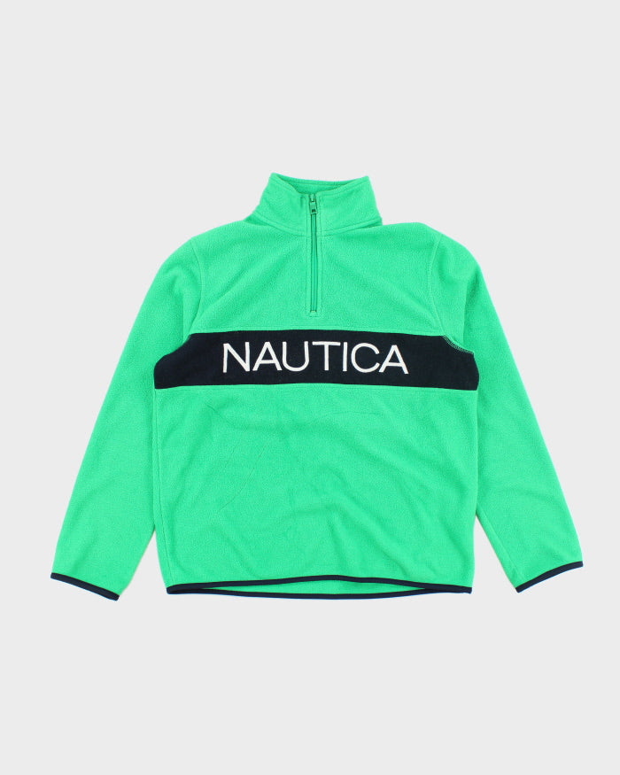 Vintage Nautica Two Tone Half Button Fleece - S