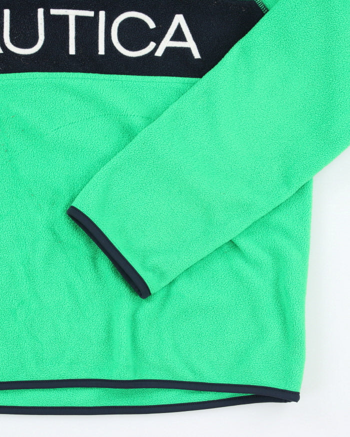 Vintage Nautica Two Tone Half Button Fleece - S