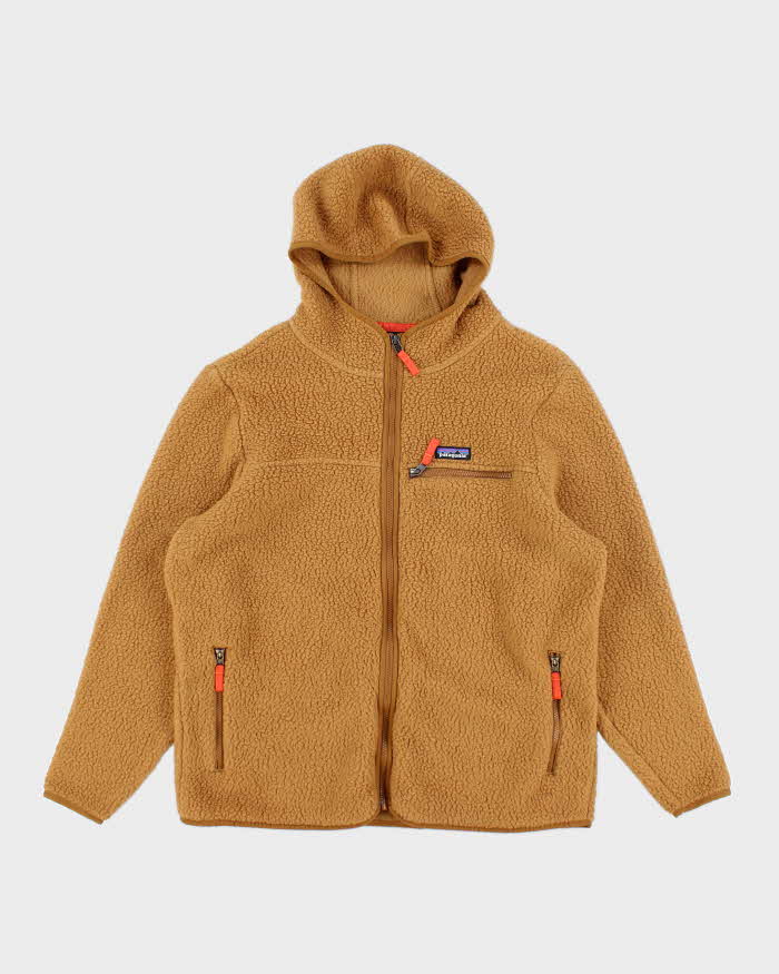 Orange patagonia fleece deals