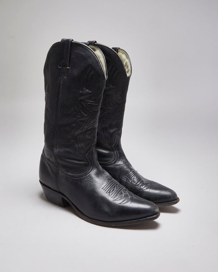 Vintage Leather Cowboy Boots - UK 10.5