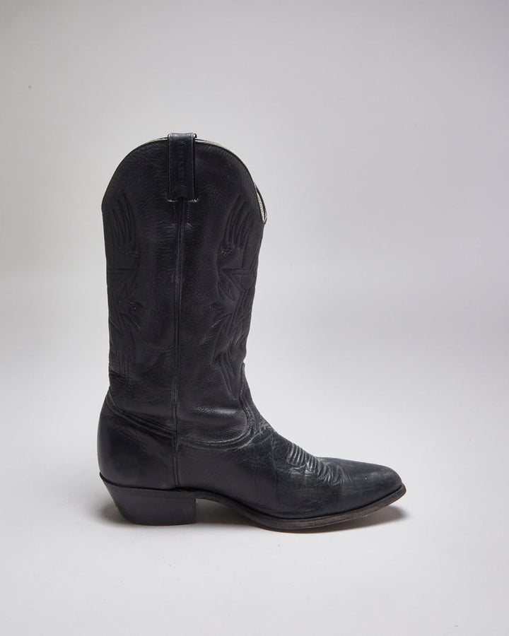 Vintage Leather Cowboy Boots - UK 10.5