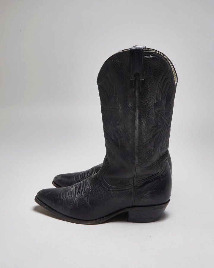 Vintage Leather Cowboy Boots - UK 10.5