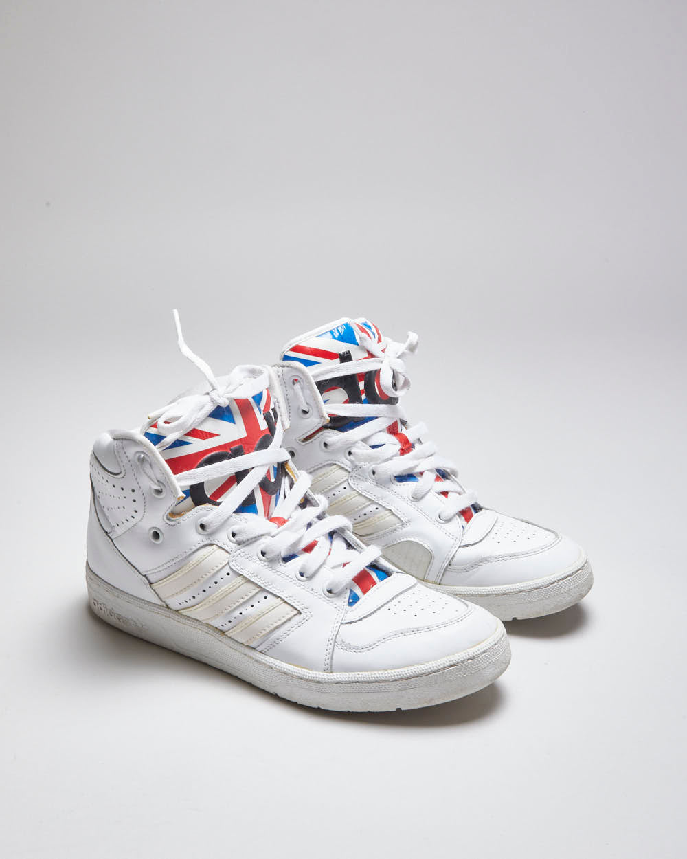 Adidas x Jeremey Scott Union Jack Trainers - UK9.5 – Rokit