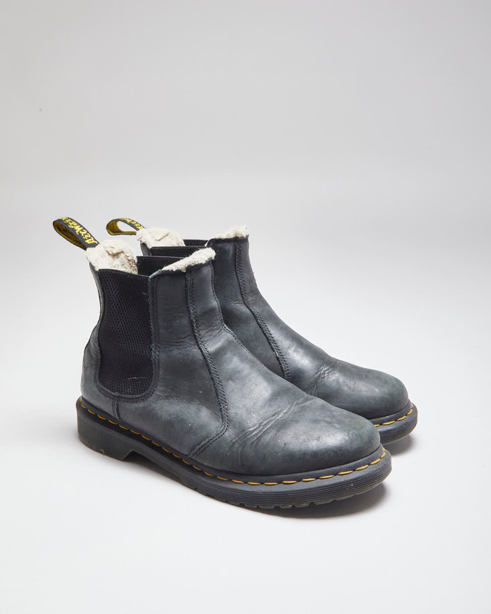 Vintage Dr Martens Fur Lined Chelsea Boots UK – Rokit