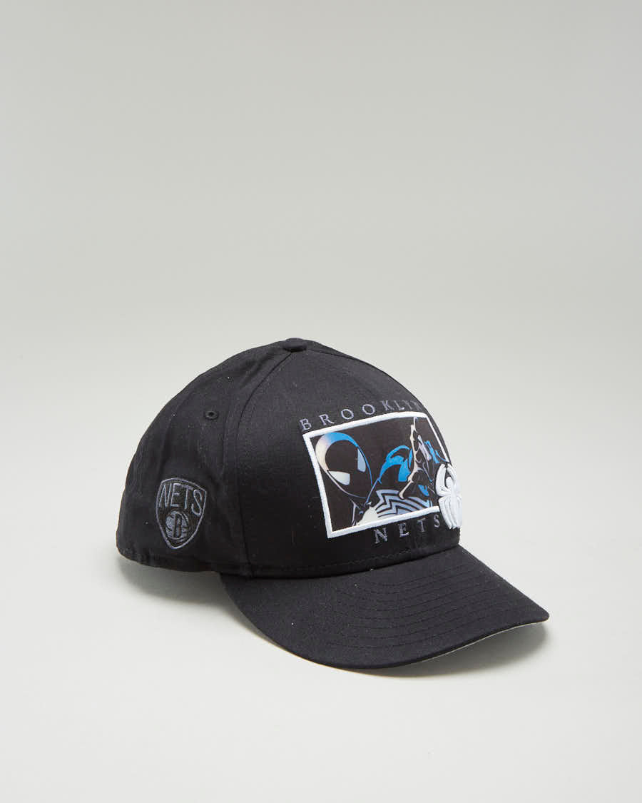 New Era x Marvel x NBA Brooklyn Nets Spiderman Black Snapback Hat