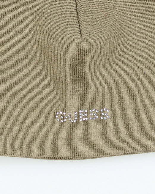 Vintage Y2K Guess Diamante Small Logo Beanie - OS