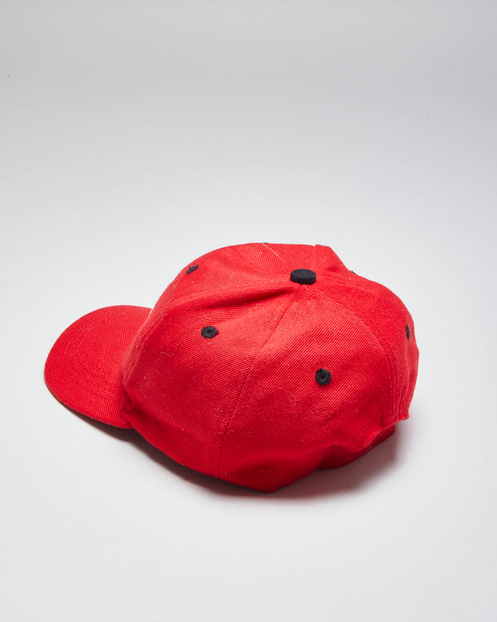 Vintage Harley Davidson Embroidered Flame Logo Baseball Cap - OS