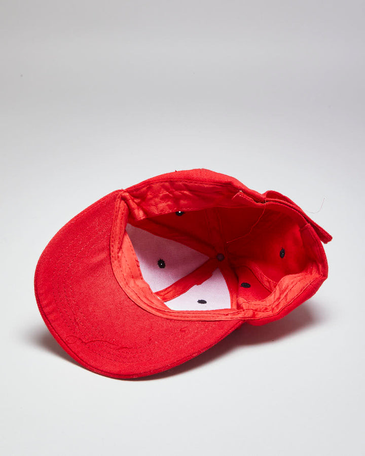 Vintage Harley Davidson Embroidered Flame Logo Baseball Cap - OS