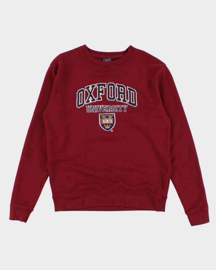 Burgundy Oxford University Pullover Sweatshirt XL