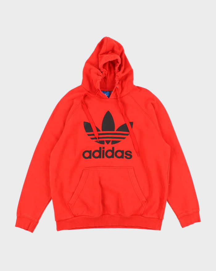 Adidas Oversized Red Hoodie - XL
