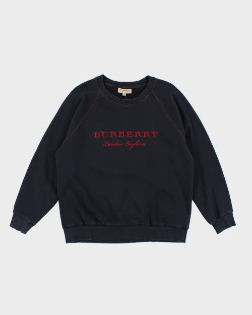 Vintage Burberry London Embroidered Sweatshirt - XXL