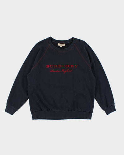 Vintage Burberry London Embroidered Sweatshirt - XXL