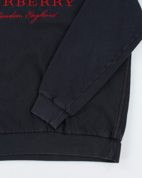 Vintage Burberry London Embroidered Sweatshirt - XXL