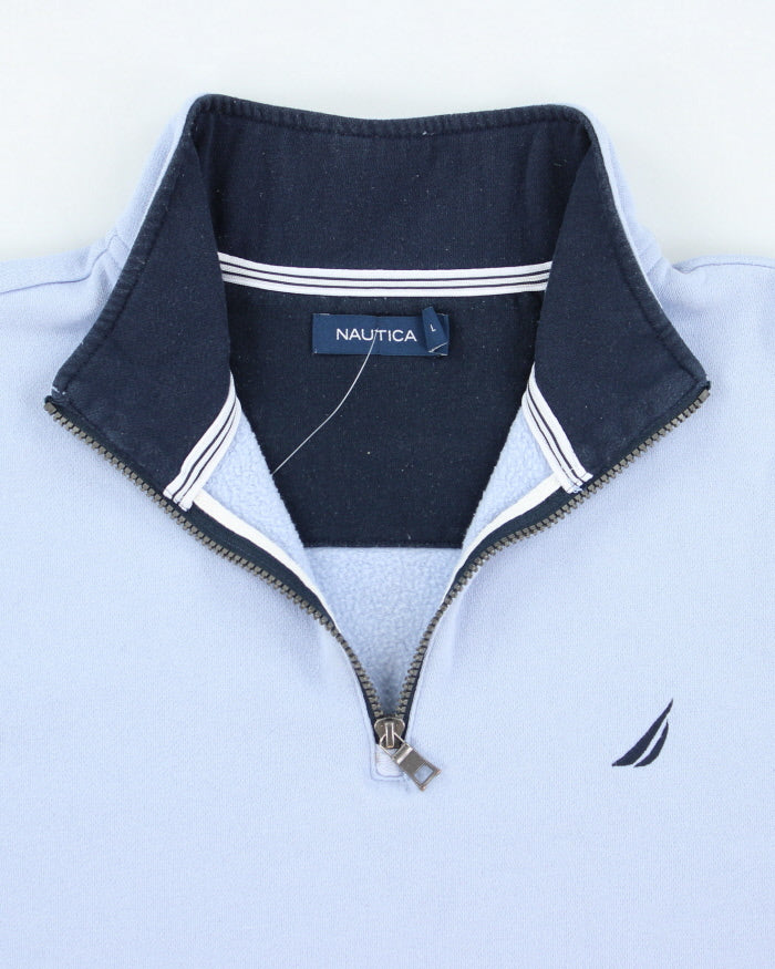 Vintage Nautica Quarter Zip Sweatshirt - L