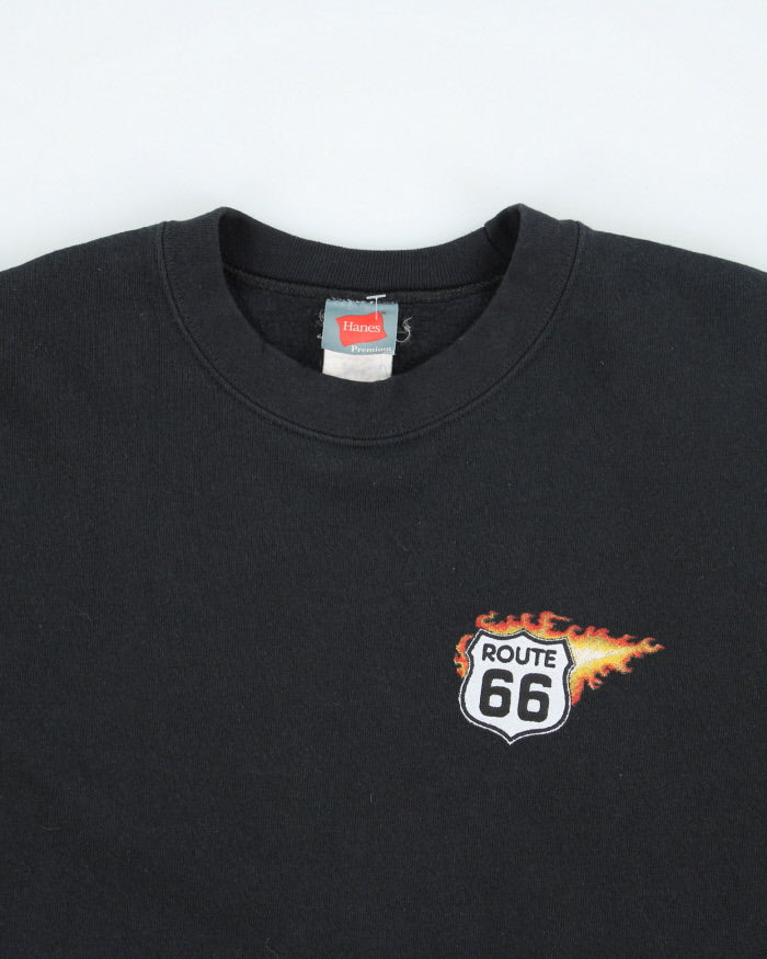 Vintage 2000's Route 66 Biker Graphic Sweatshirt - L