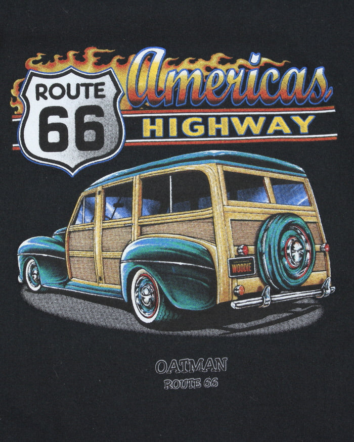 Vintage 2000's Route 66 Biker Graphic Sweatshirt - L