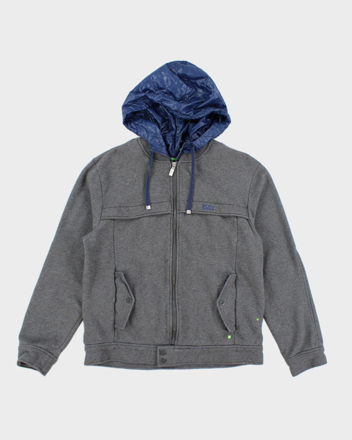Vintage 2000's Hugo Boss Lined Zip Up Hoodie - L