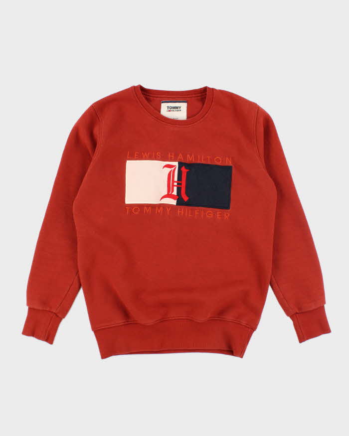 Vintage années 2000 Tommy Hilfiger Lewis Hamilton Big Logo Sweatshirt M