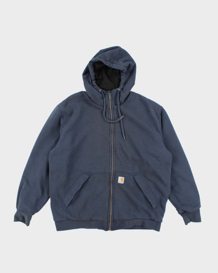 Vintage Carhartt Heavyweight Lined Zip Up Hoodie - L