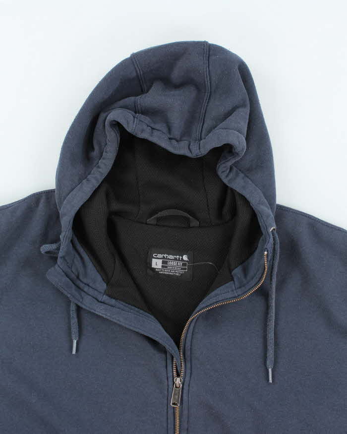Vintage Carhartt Heavyweight Lined Zip Up Hoodie - L