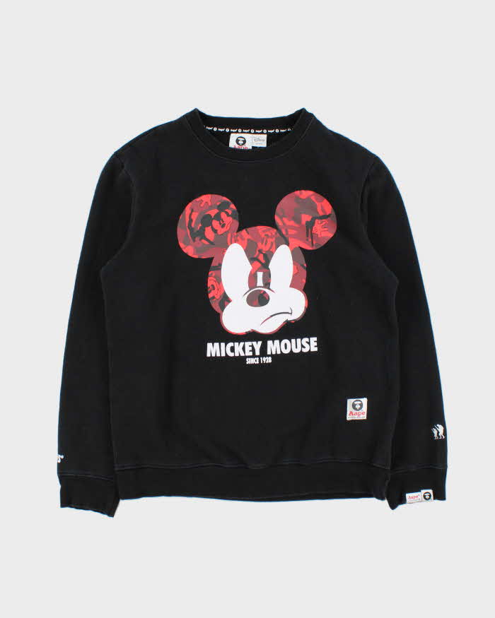 Aape By A Bathing Ape x Disney Mickey Mouse Sweatshirt - M – Rokit