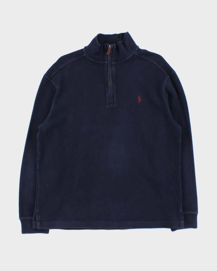 Vintage 00s Polo Ralph Lauren Quarter Zip Sweatshirt - M – Rokit