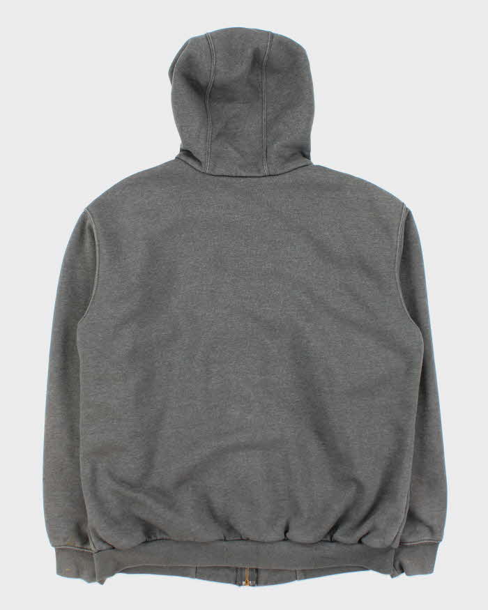 Carhartt Heavyweight Grey Zip Up Hoodie - M