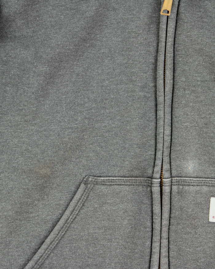Carhartt Heavyweight Grey Zip Up Hoodie - M