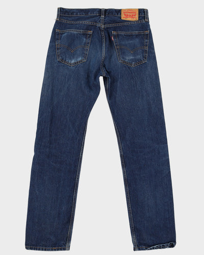 Levi's 505 Dark Wash Denim Jeans - W33 L34