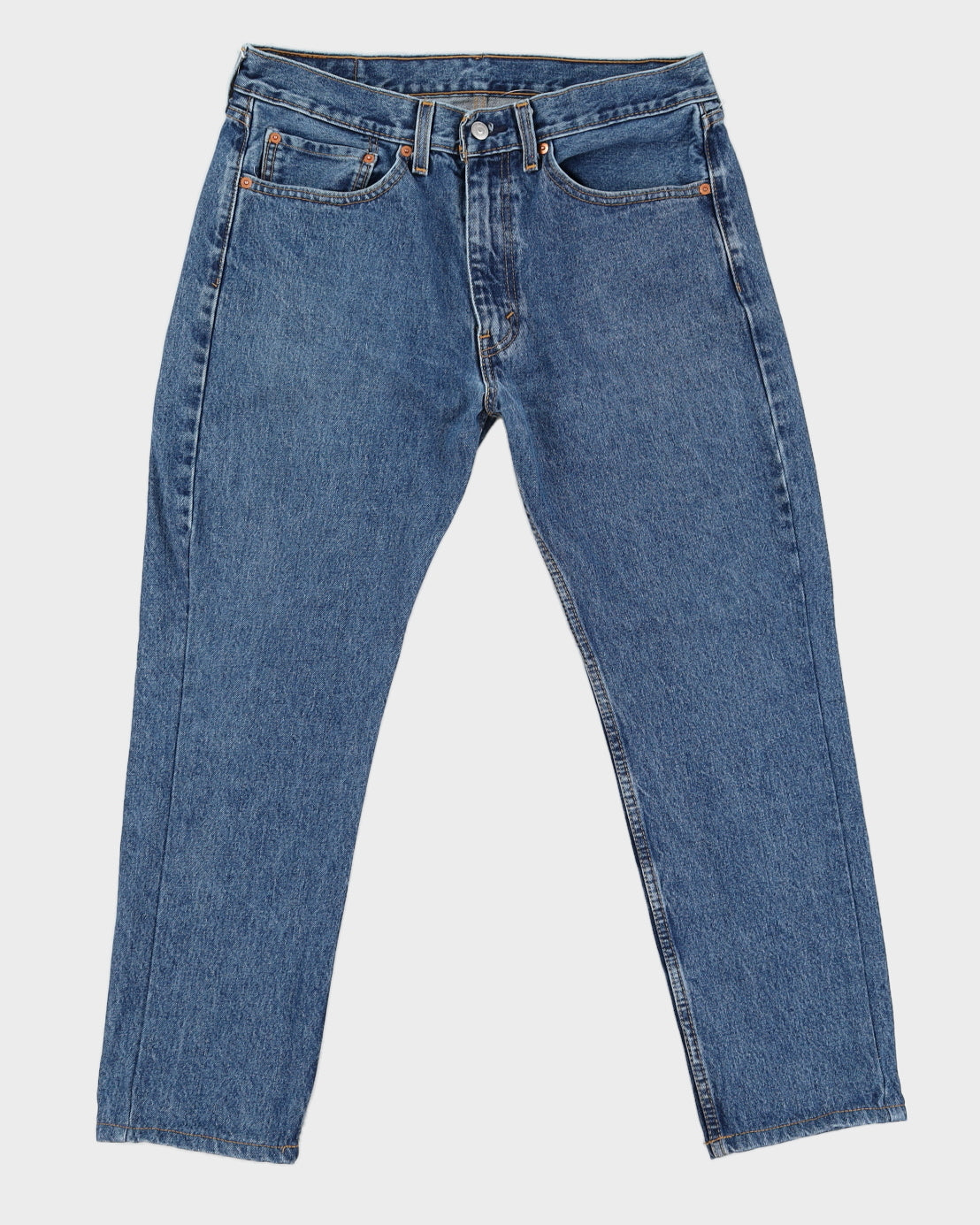 Levi's 505 Medium Wash Blue Denim Jeans - W34 L29