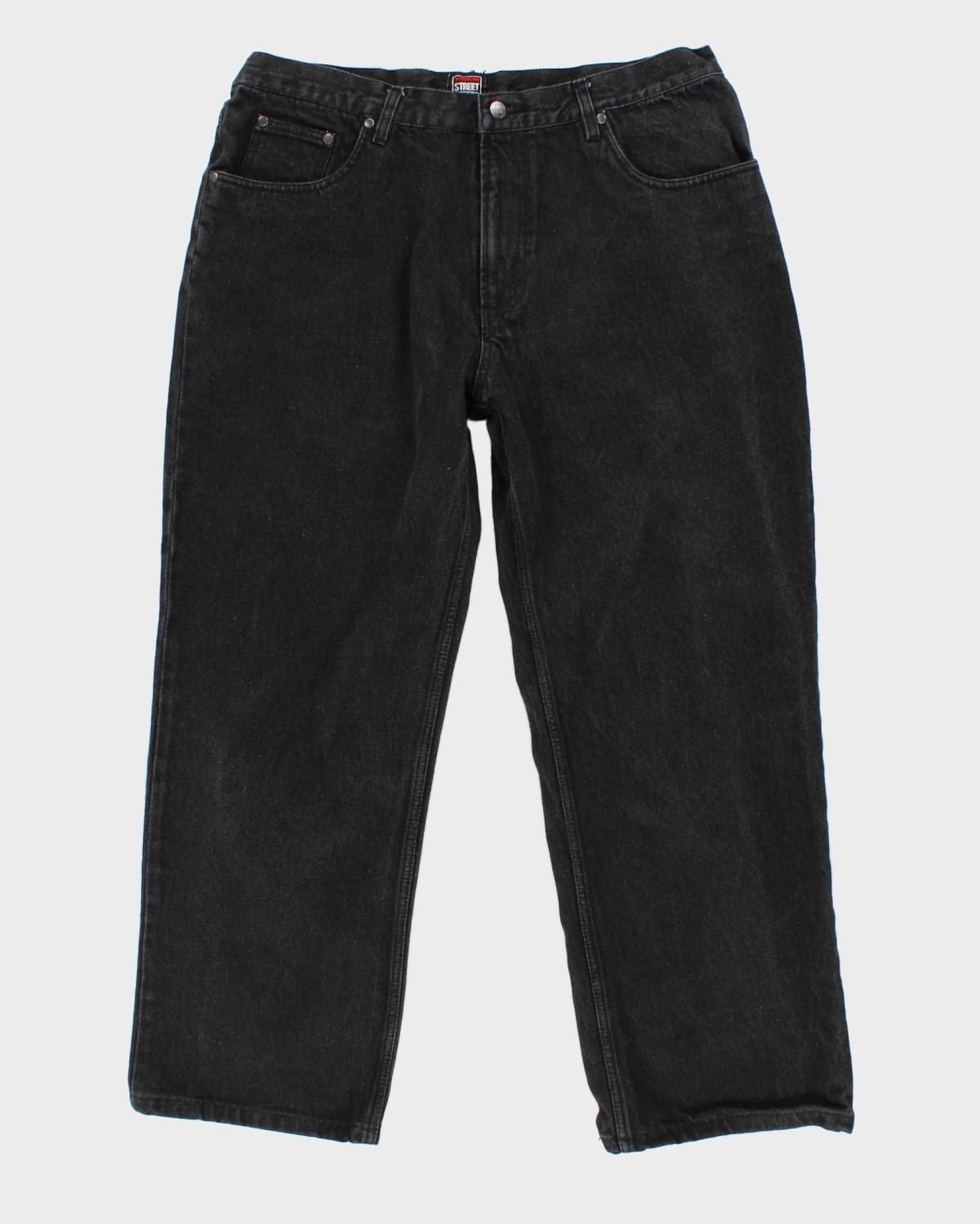 Jeans Neri Con Ricamo Teschio Streetwear Vision W38 L27 – Rokit