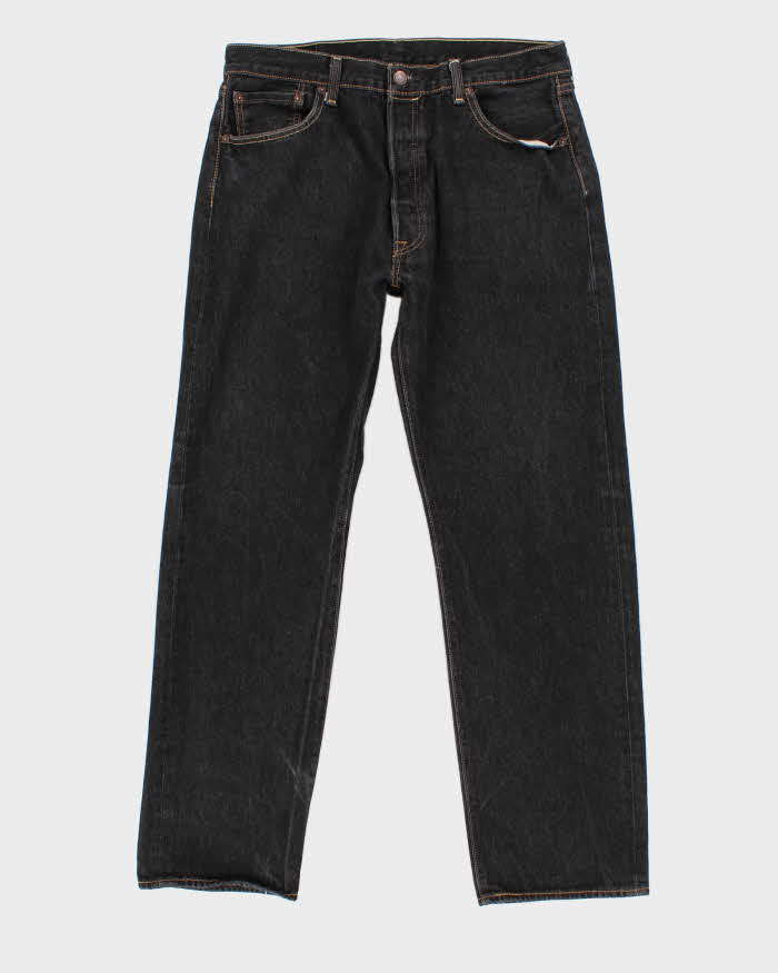 Mens Black 501 Levi's Jeans 36 – Rokit