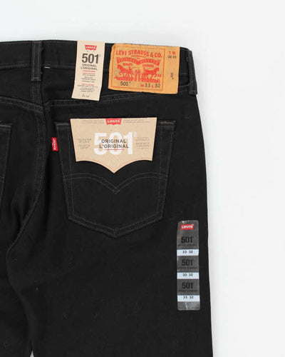 Deadstock Men's Black 501 Levi's Jeans- 33