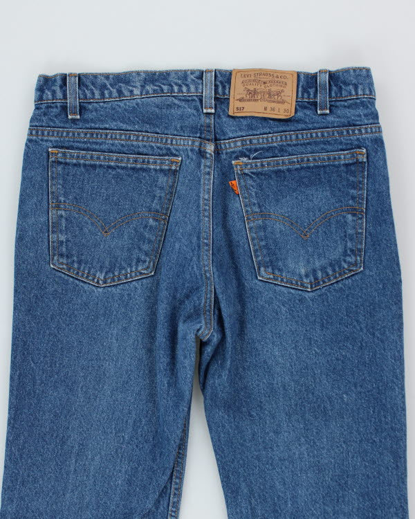 Vintage Levi's Orange Tab 517 Straight Fit Medium Wash Jeans - W35 L28