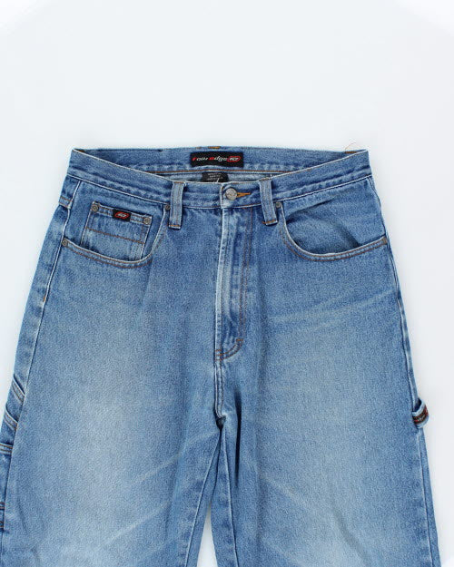 Vintage Y2K Raw Edge Wide Leg Denim Jeans - W33 L29
