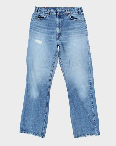 Vintage 1980's Levi's Orange Tab Wide Leg Denim Jeans - W33 L32