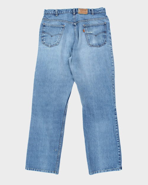 Vintage 1980's Levi's Orange Tab Wide Leg Denim Jeans - W33 L32